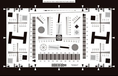 TISO 12233 Enhanced digital camera resolution chart