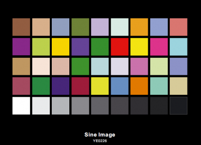 TDTV Color Rendition Test Chart